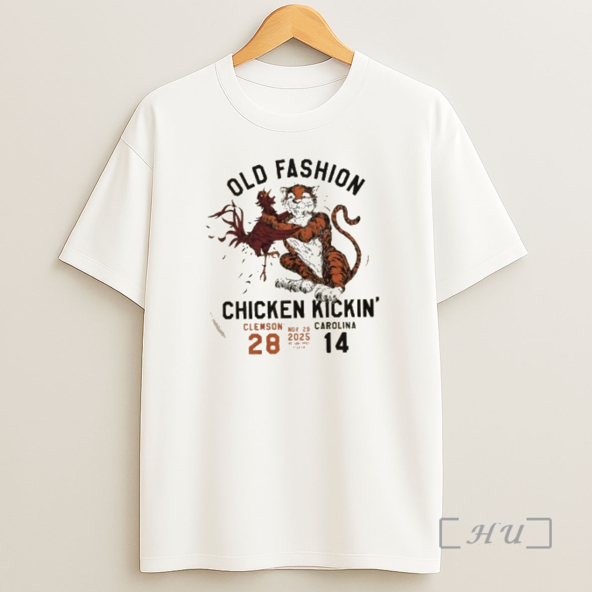 Officials Old Fashion Chicken Kickin Clemsom 28 14 Carolina 2025 Football Premium Shirt Sweatshirt Tee