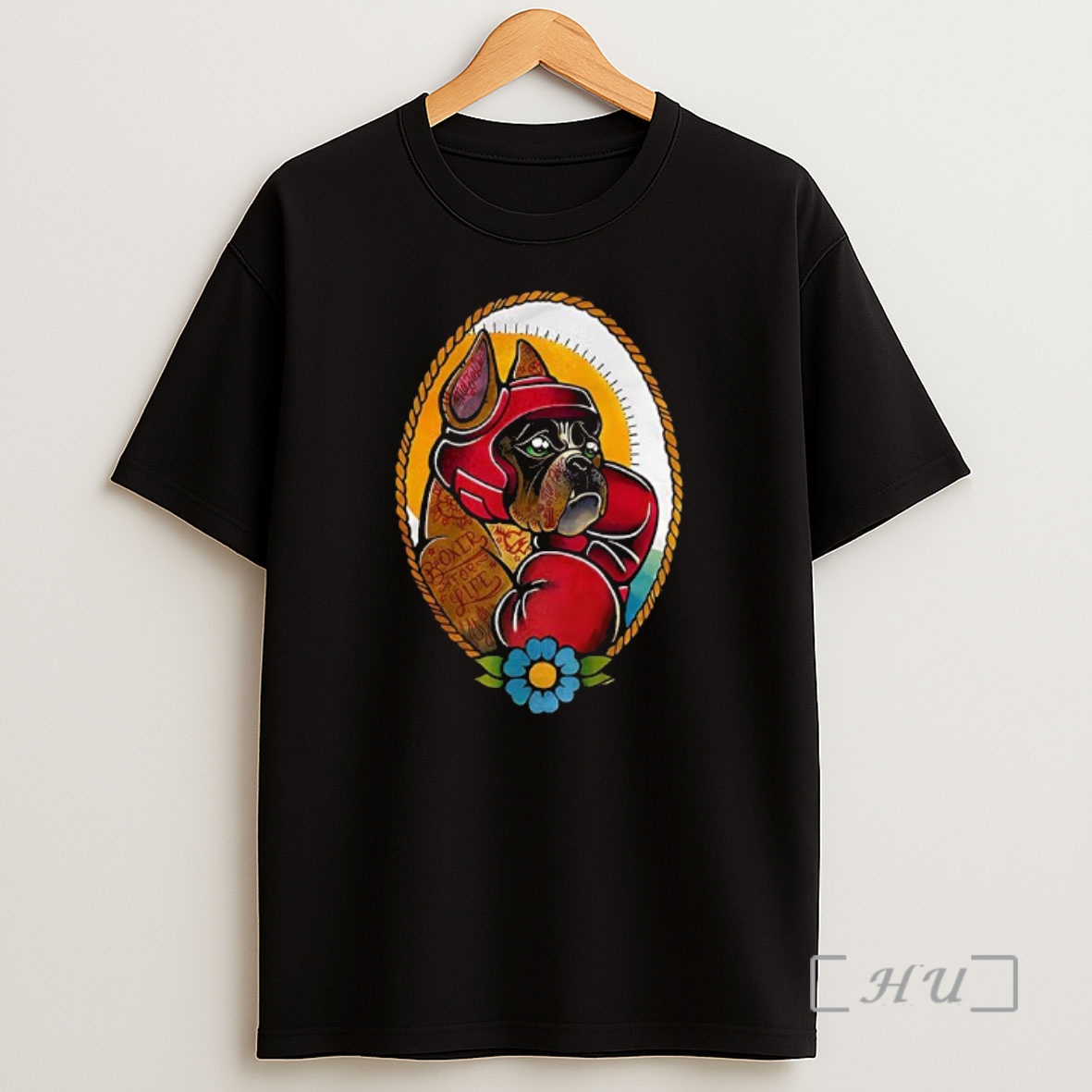 Officials Old School Boxer Dog Boxer For Life Portrait Cartoon Retro Shirt Sweatshirt Tee