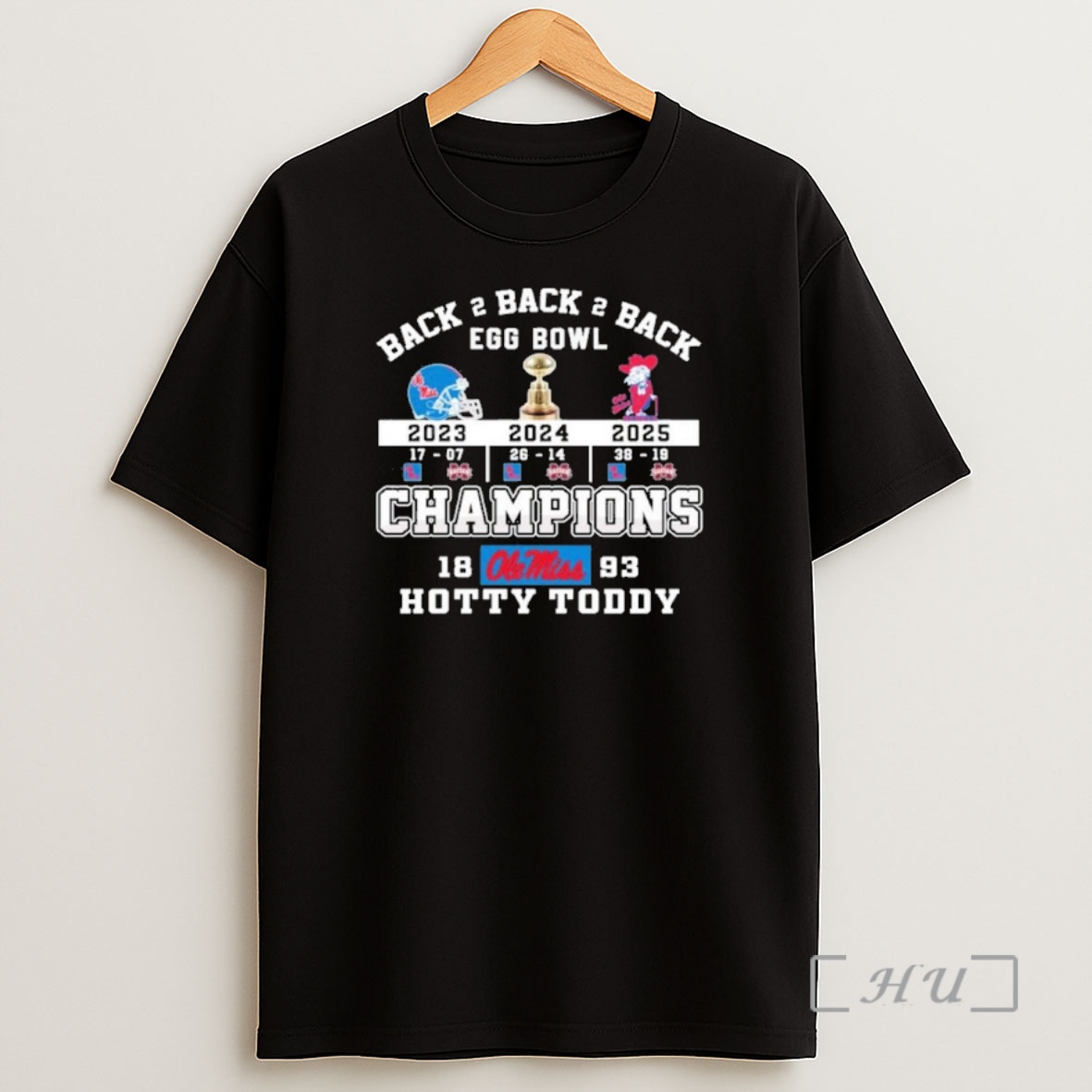 Officials Ole Miss B2b2b Egg Bowl Champions Hotty Toddy Premium Shirt Sweatshirt Tee