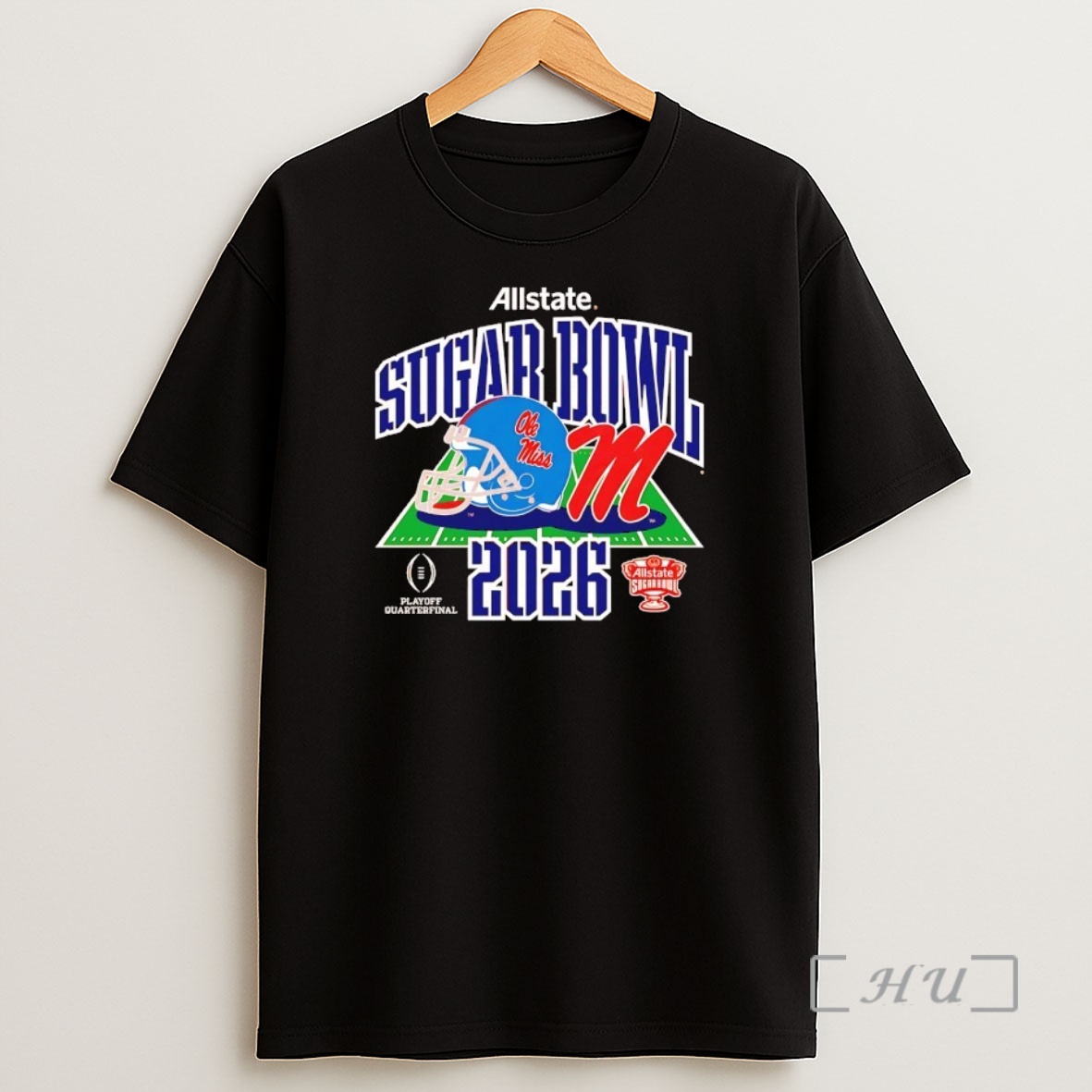 Officials Ole Miss Rebels 2026 Cfp Allstate Sugar Bowl Helmet Shirt Sweatshirt Tee