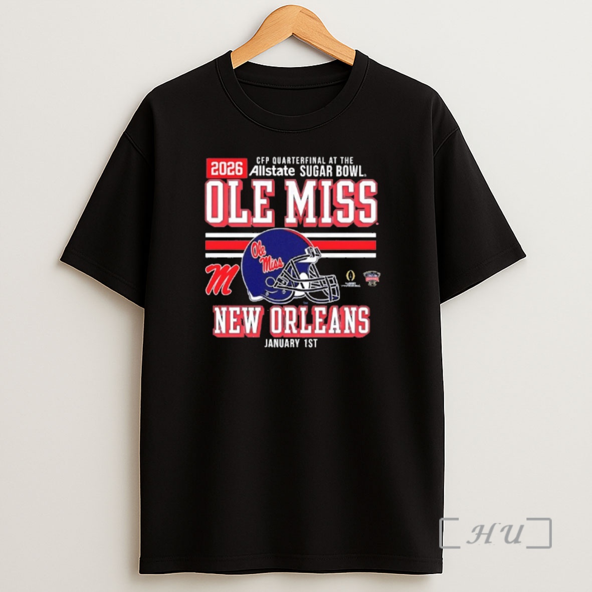 Officials Ole Miss Rebels Cfp Sugar Bowl New Orleans Helmet 2026 Shirt Sweatshirt Tee