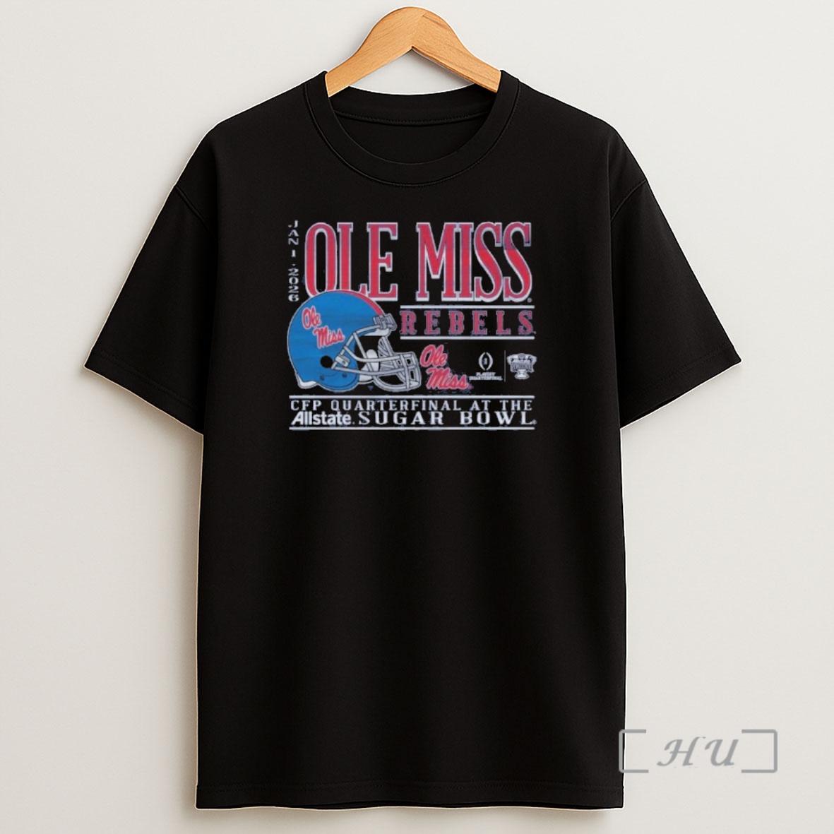 Officials Ole Miss Rebels Football 2025 Sugar Bowl Bound Helmet Shirt Sweatshirt Tee