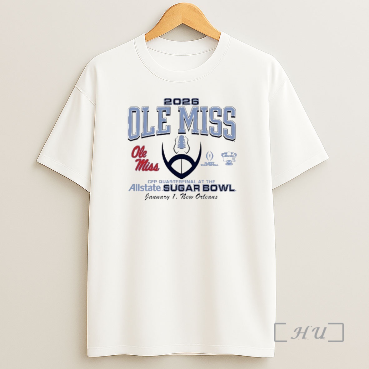 Officials Ole Miss Rebels Football 2026 Sugar Bowl Bound Shirt Sweatshirt Tee