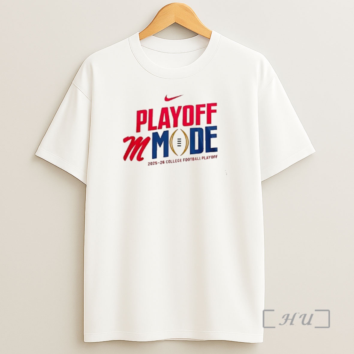 Officials Ole Miss Rebels Playoff Mode Built To Be Champions Hotty Toddy Mascot Double Sided Graphic Shirt Sweatshirt Tee
