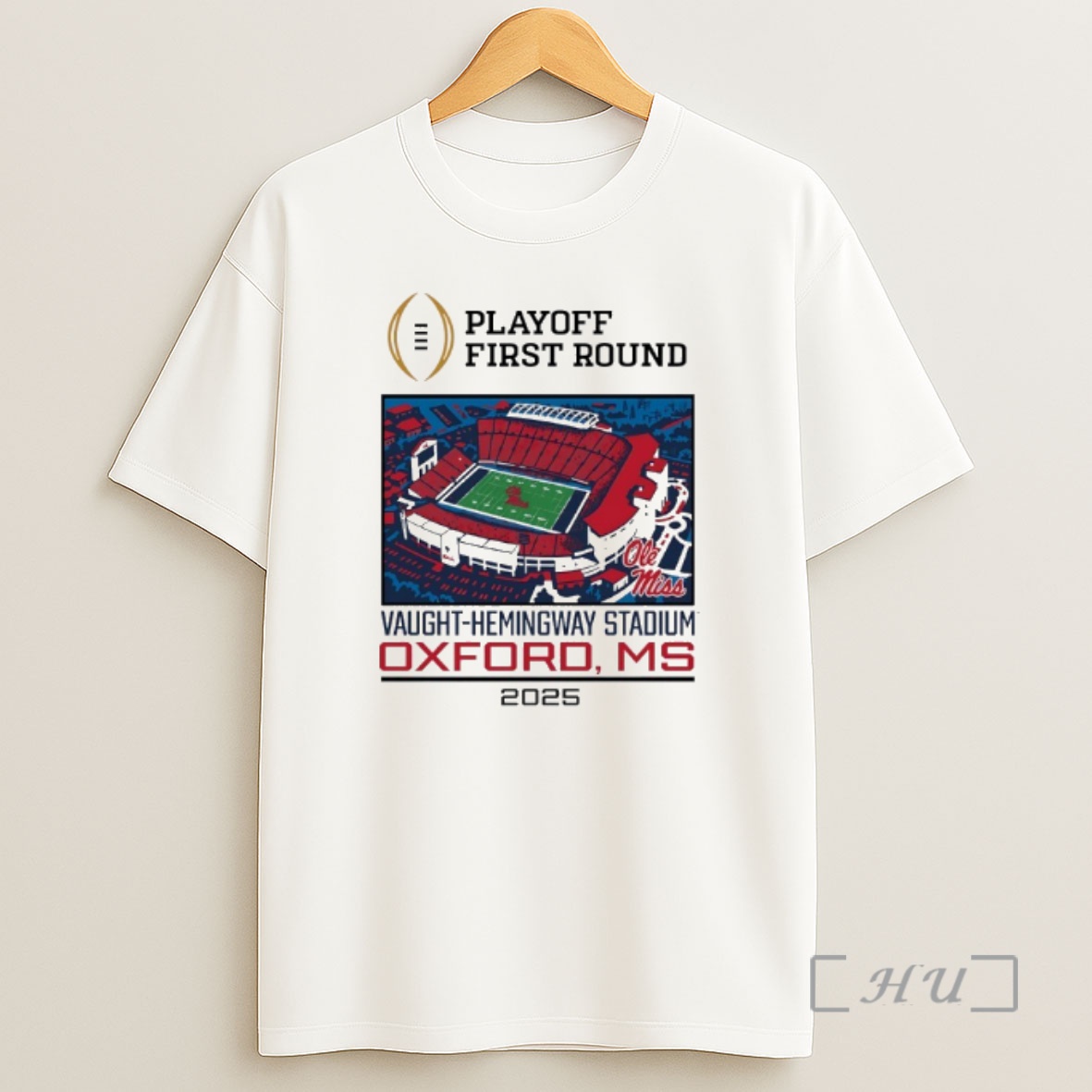 Officials Ole Miss Rebels Vaught Hemingway Stadium Playoff First Round 2025 Shirt Sweatshirt Tee