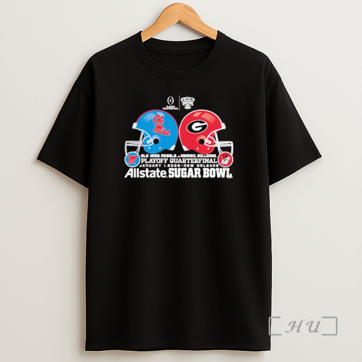 Officials Ole Miss Rebels Vs Georgia Bulldogs Playoff Quarterfinal Jan 1 2026 New Orleans Sugar Bowl Shirt Sweatshirt Tee