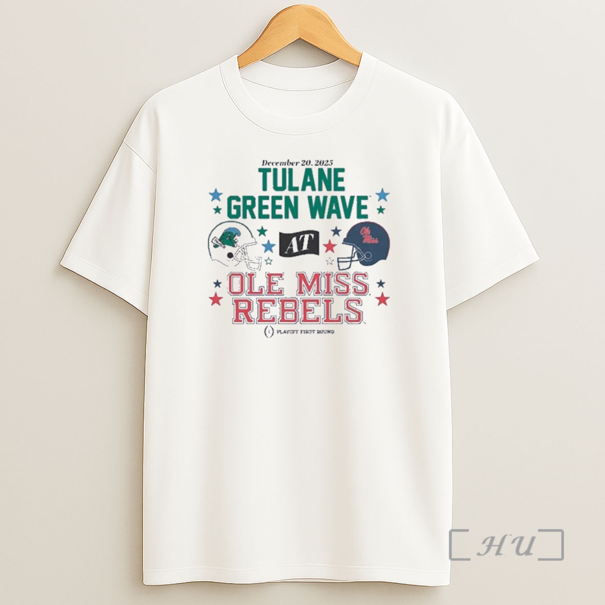 Officials Ole Miss Rebels At Tulane Green Wave 2025 Cfp First Round Matchup Shirt Sweatshirt Tee