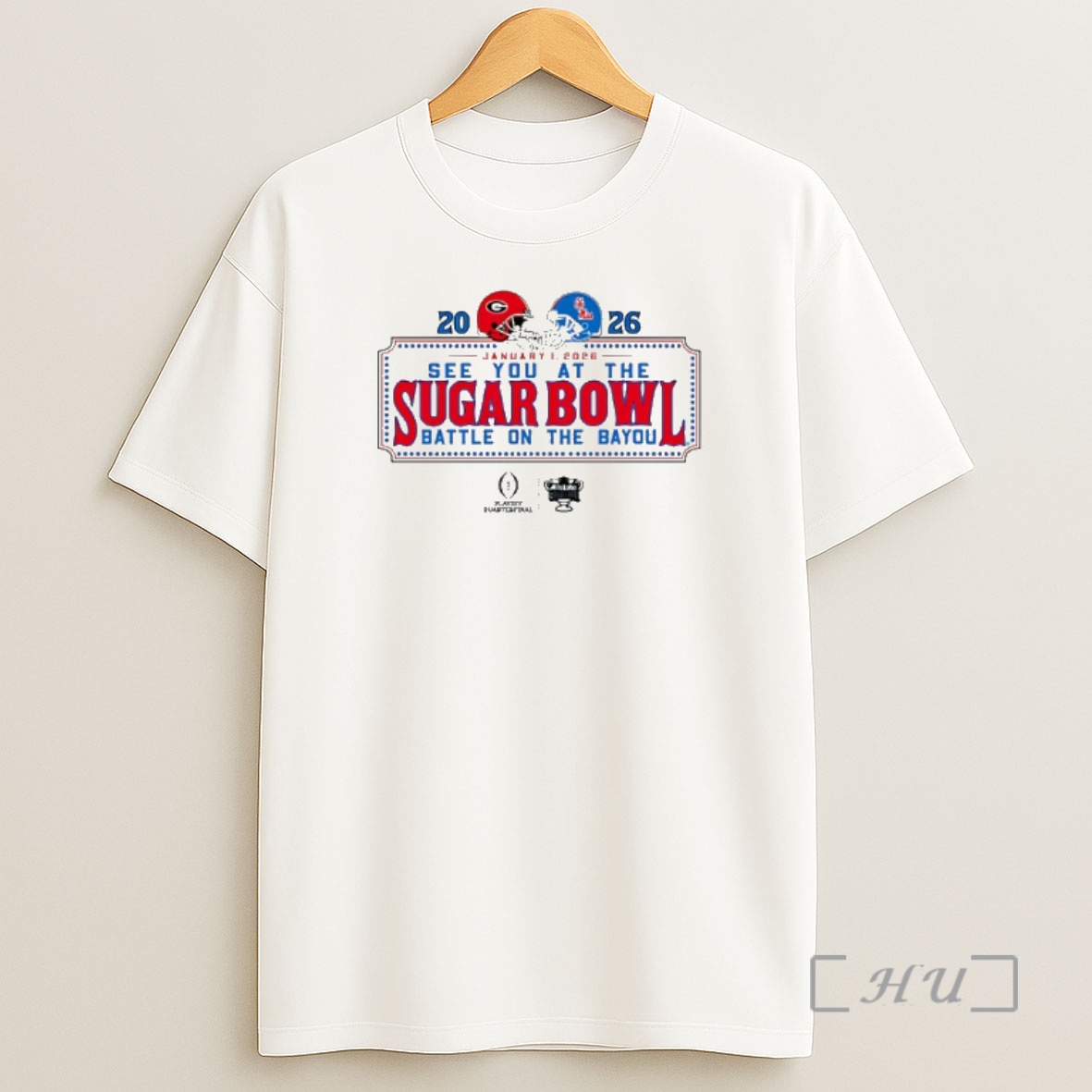 Officials Ole Miss Rebels Vs Georgia Bulldogs Cfp 2026 See You At The Sugar Bowl Dueling Shirt Sweatshirt Tee