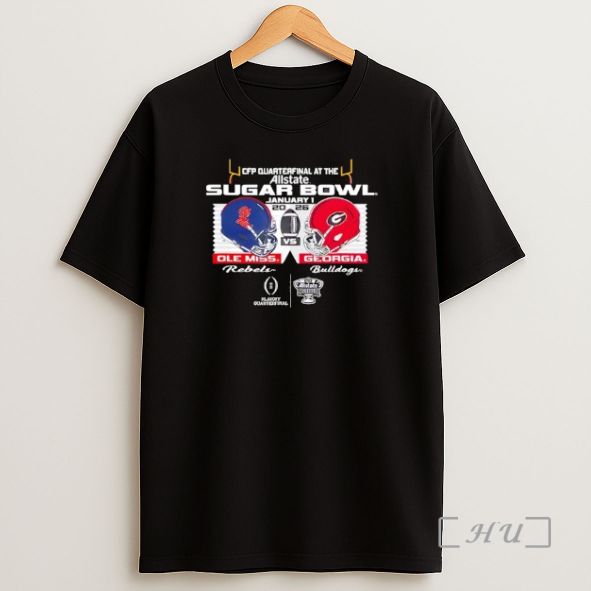 Officials Ole Miss Rebels Vs Georgia Bulldogs Cfp Sugar Bowl 2026 Shirt Sweatshirt Tee