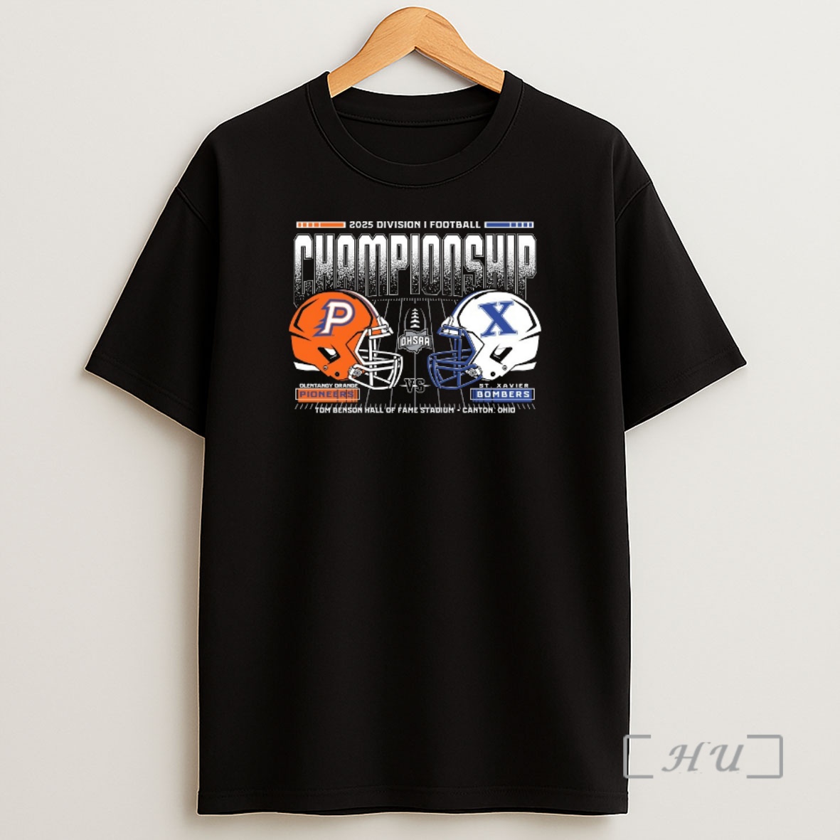 Officials Olentangy Orange Pioneers Vs St Xavier Bombers 2025 Ohsaa Football D1 H2h State Championship Premium Shirt Sweatshirt Tee
