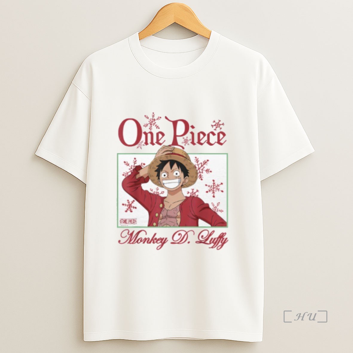 Officials One Piece Anime Happy Holidays Luffy Christmas Snowflakes Premium Shirt Sweatshirt Tee