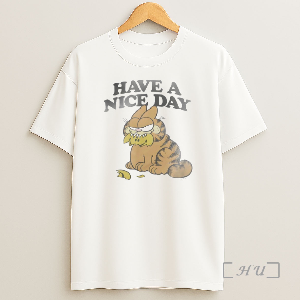 Officials Orange Cat Have A Nice Day Distressed Shirt Sweatshirt Tee