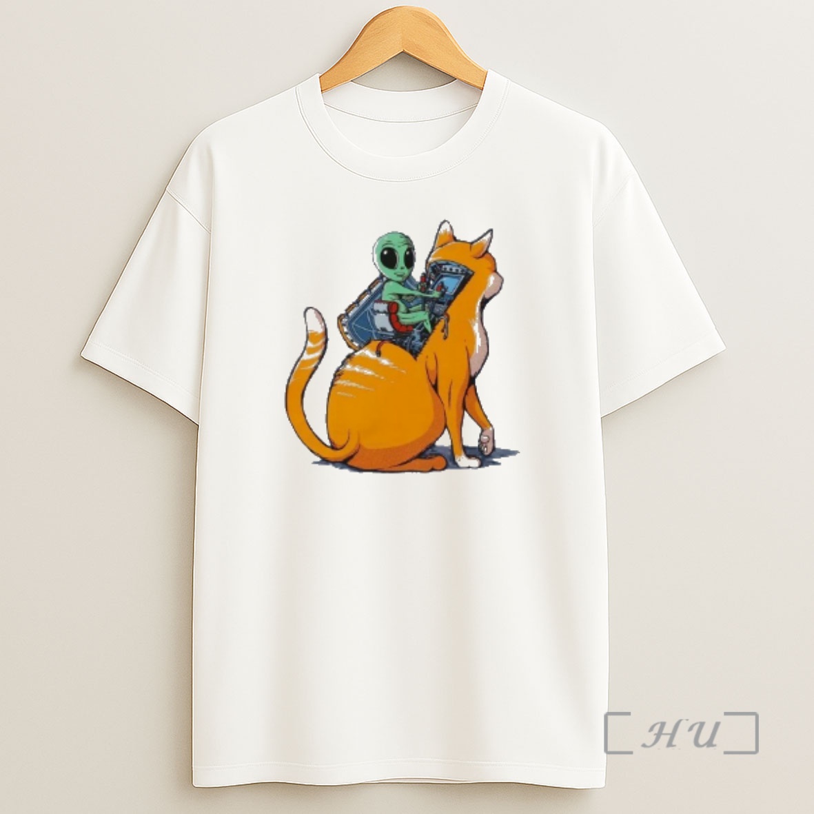 Officials Orange Cat Alien Shirt Sweatshirt Tee
