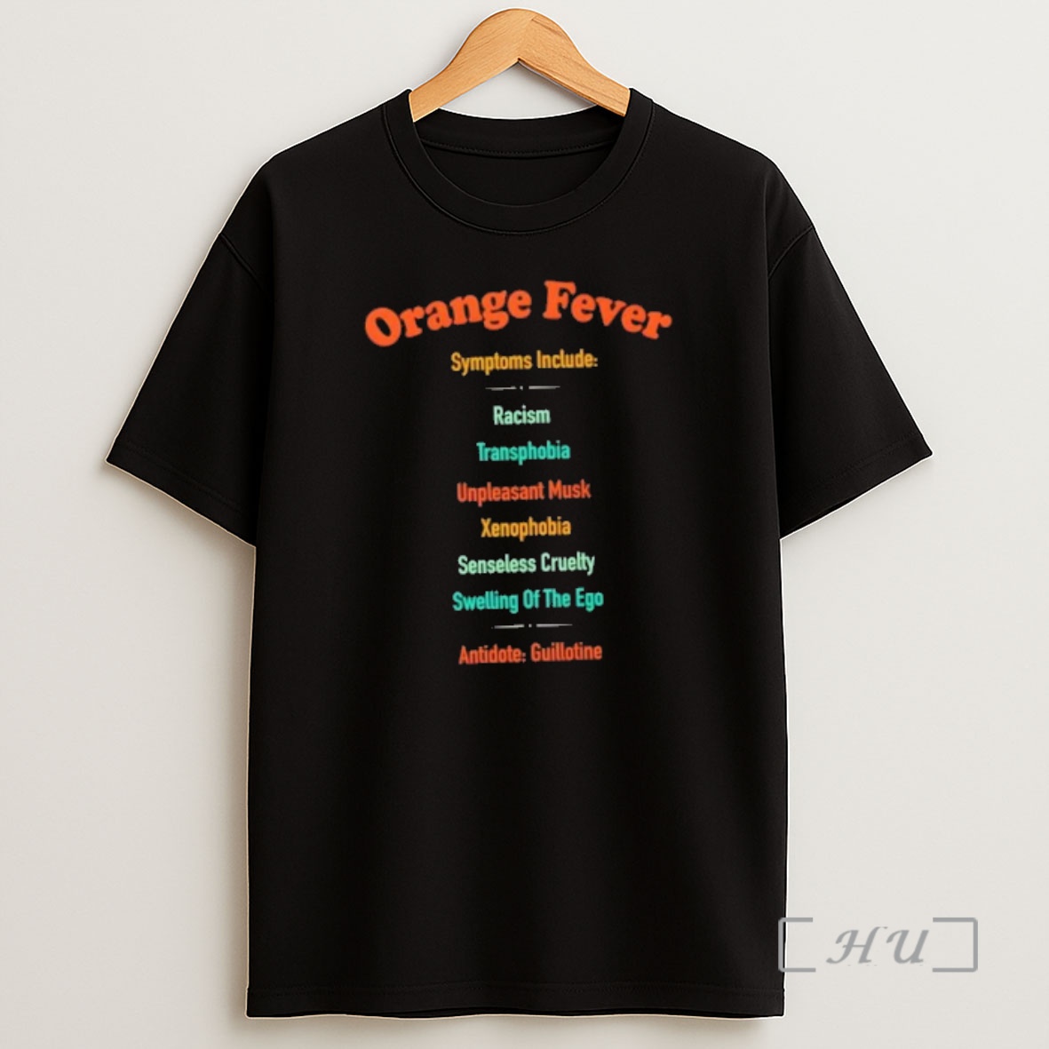 Officials Orange Fever Symptoms Include Antidote Guillotine Shirt Sweatshirt Tee