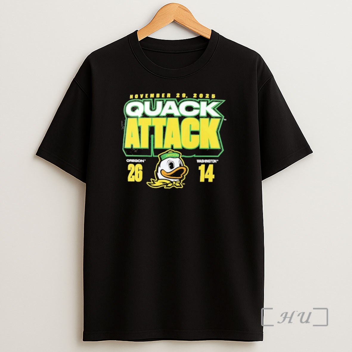 Officials Oregon Ducks 26 14 Washington Huskies 2025 Quack Attack Premium Shirt Sweatshirt Tee