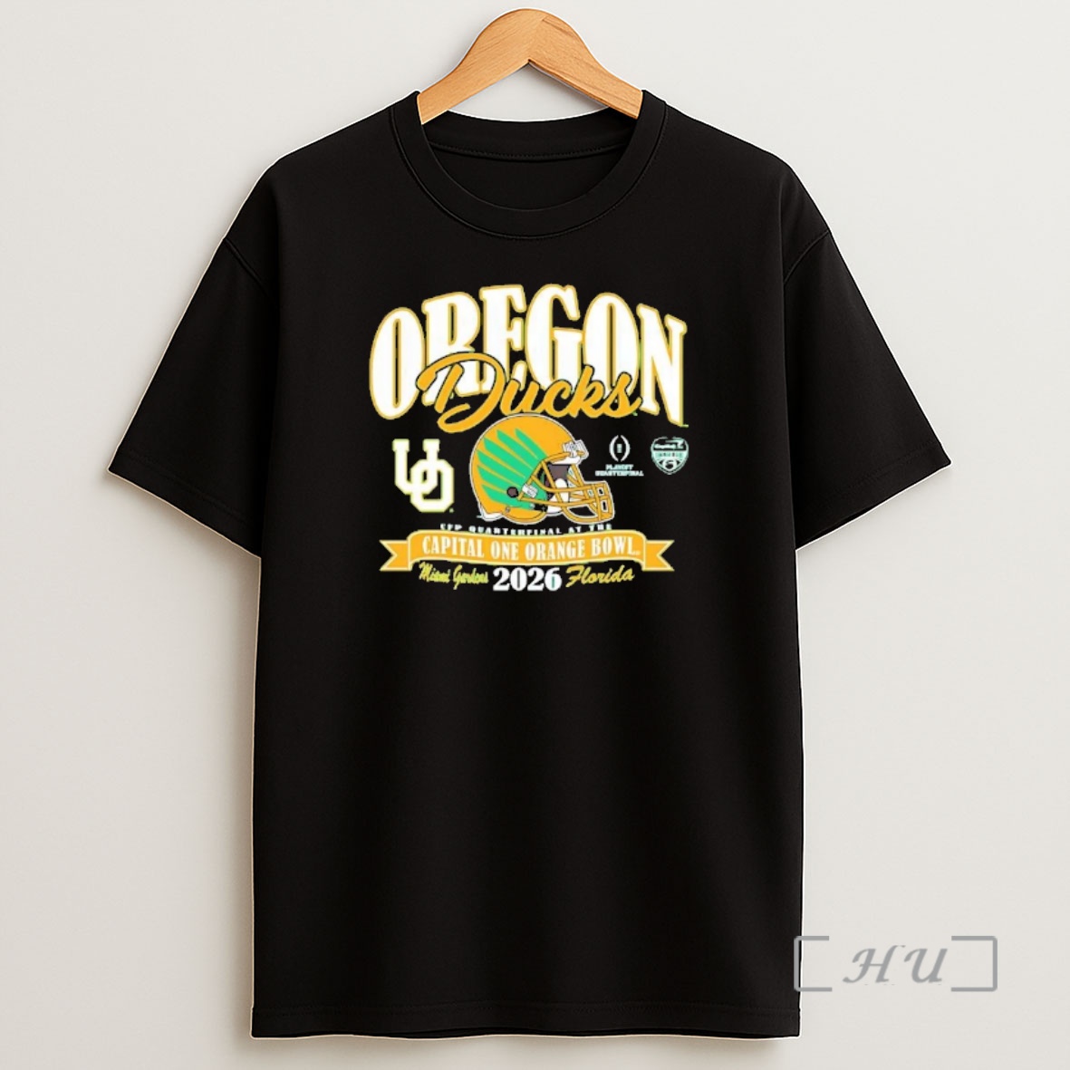 Officials Oregon Ducks Cfp 2026 Capital One Orange Bowl Florida Helmet Shirt Sweatshirt Tee