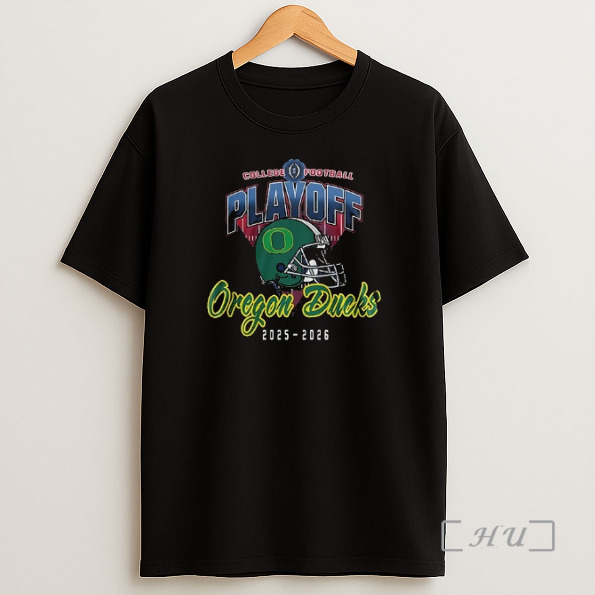 Officials Oregon Ducks College Football Playoff Helmet Quack Attack Mascot Double Sided Graphic Shirt Sweatshirt Tee