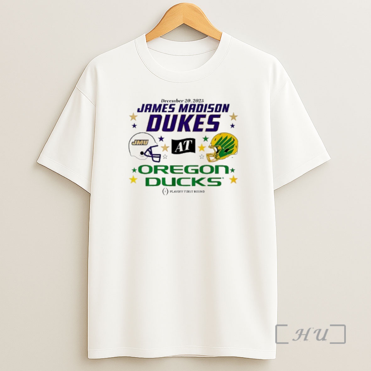Officials Oregon Ducks Vs Jmu Dukes 2025 Cfp First Round Matchup Shirt Sweatshirt Tee