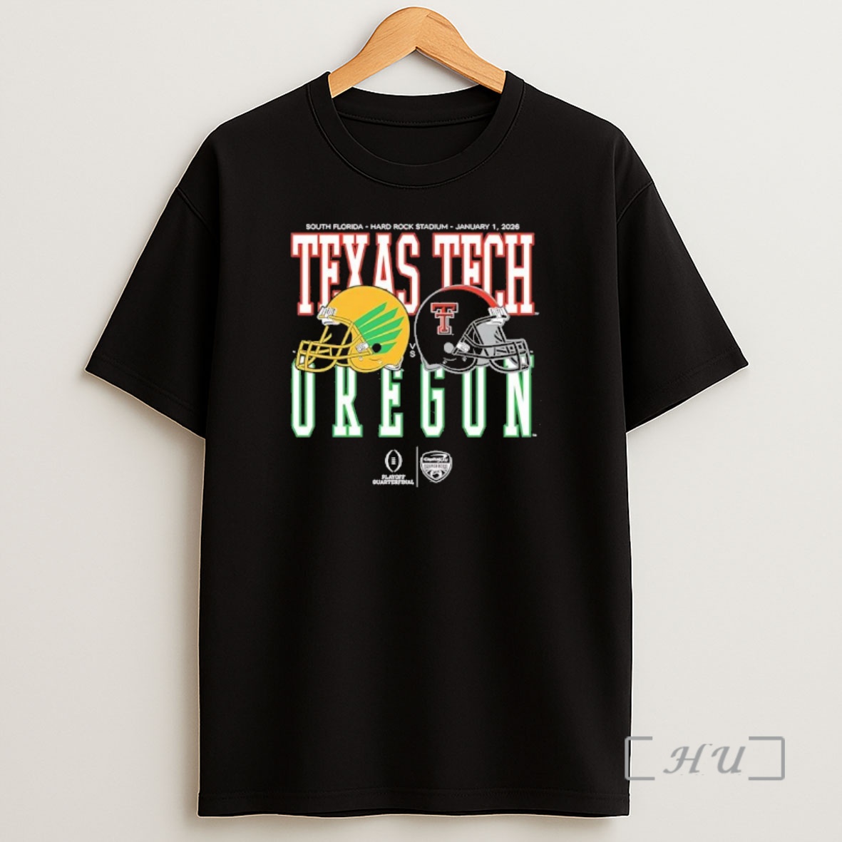 Officials Oregon Vs Texas Tech 2026 Capital One Orange Bowl Helmet Matchup Shirt Sweatshirt Tee