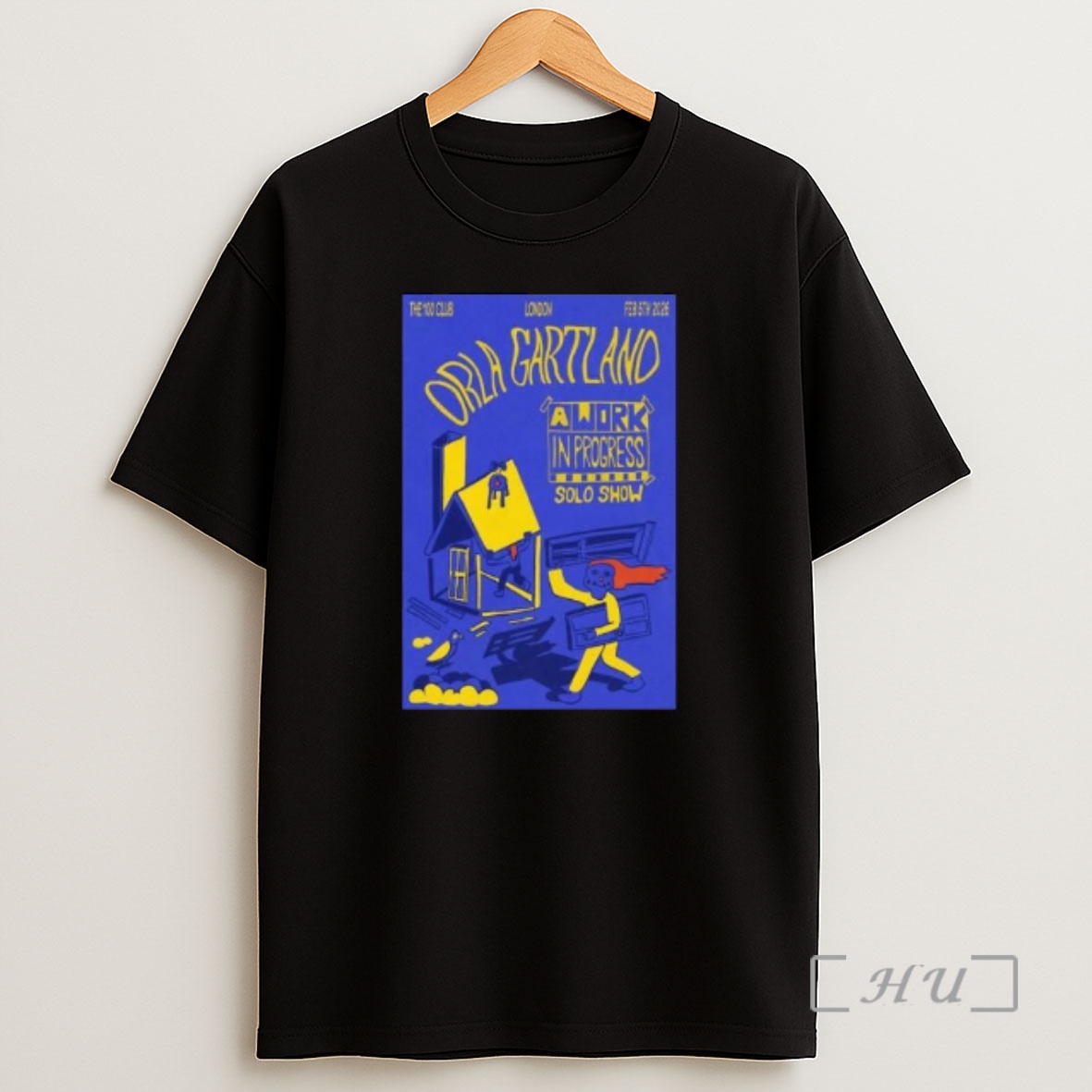 Officials Orla Gartland A Work In Progress Solo Show 100 Club February 5 2026 Show Circle Black Premium Shirt Sweatshirt Tee