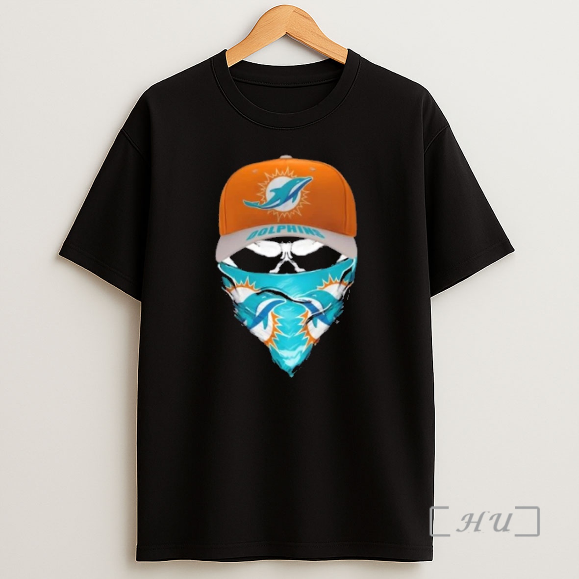 Officials Outlaw Skull Gang Wearing A Cap X Miami Dolphins Shirt Sweatshirt Tee