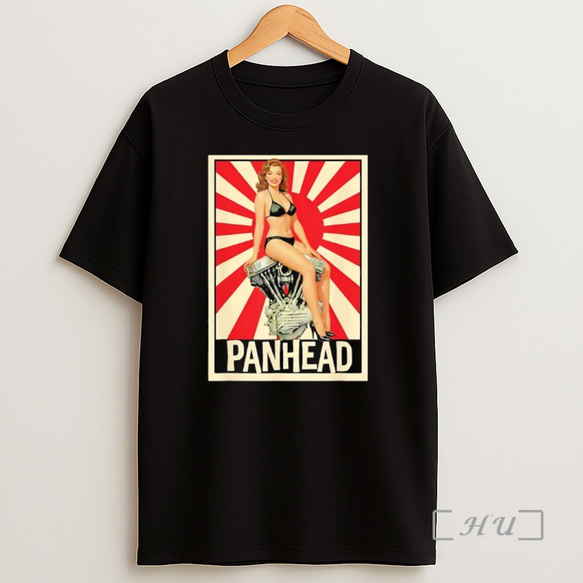 Officials Panhead Vtwin Motorcycle Engine Sunset Flag Biker Shirt Sweatshirt Tee