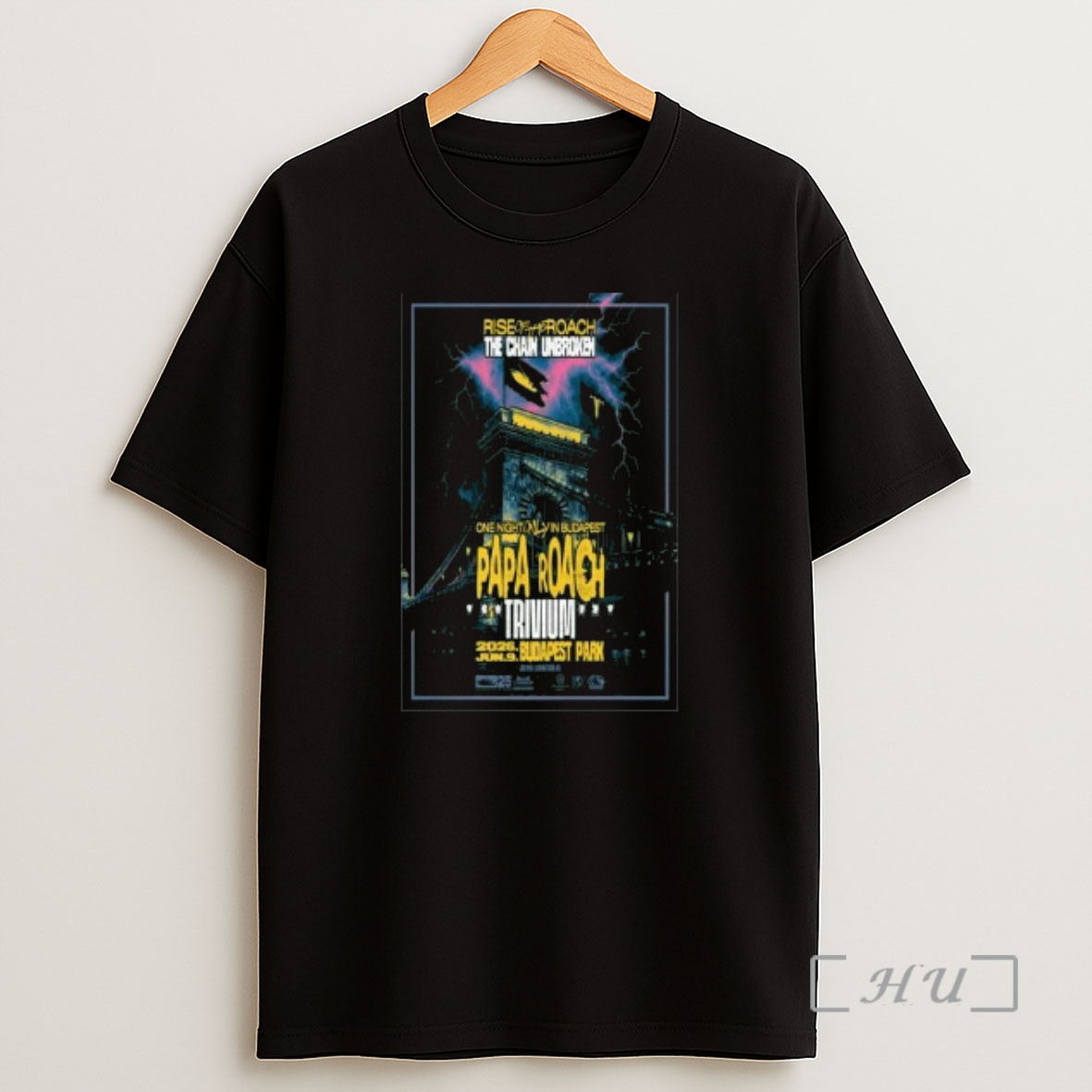 Officials Papa Roach Budapest Hungary June 9 2026 Circle Black Premium Shirt Sweatshirt Tee