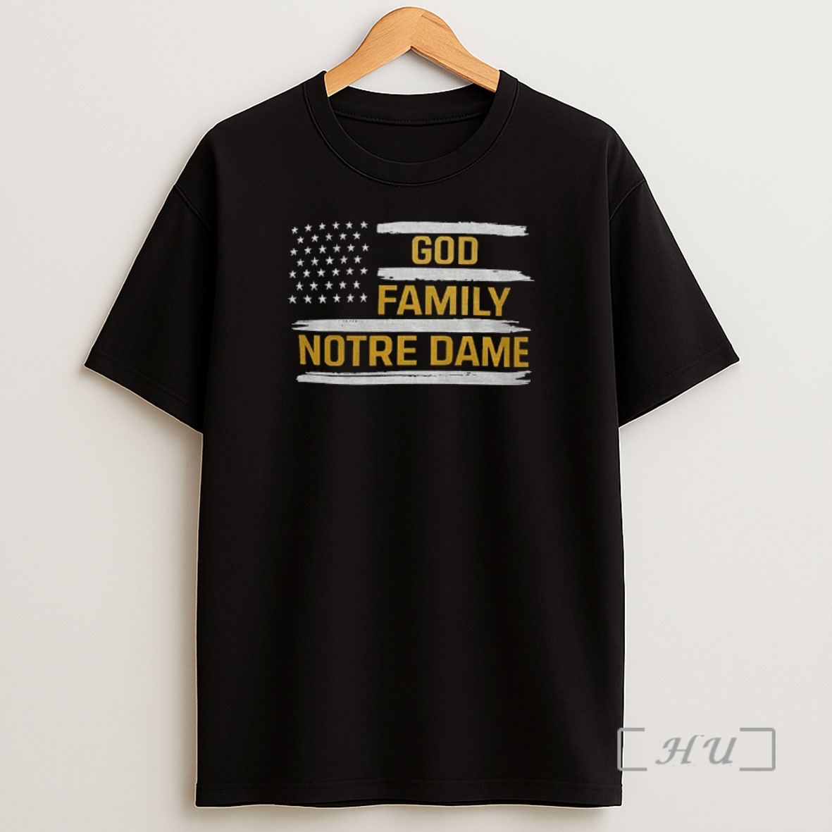 Officials Patriotic God Family Notre Dame Fighting Irish American Flag Shirt Sweatshirt Tee