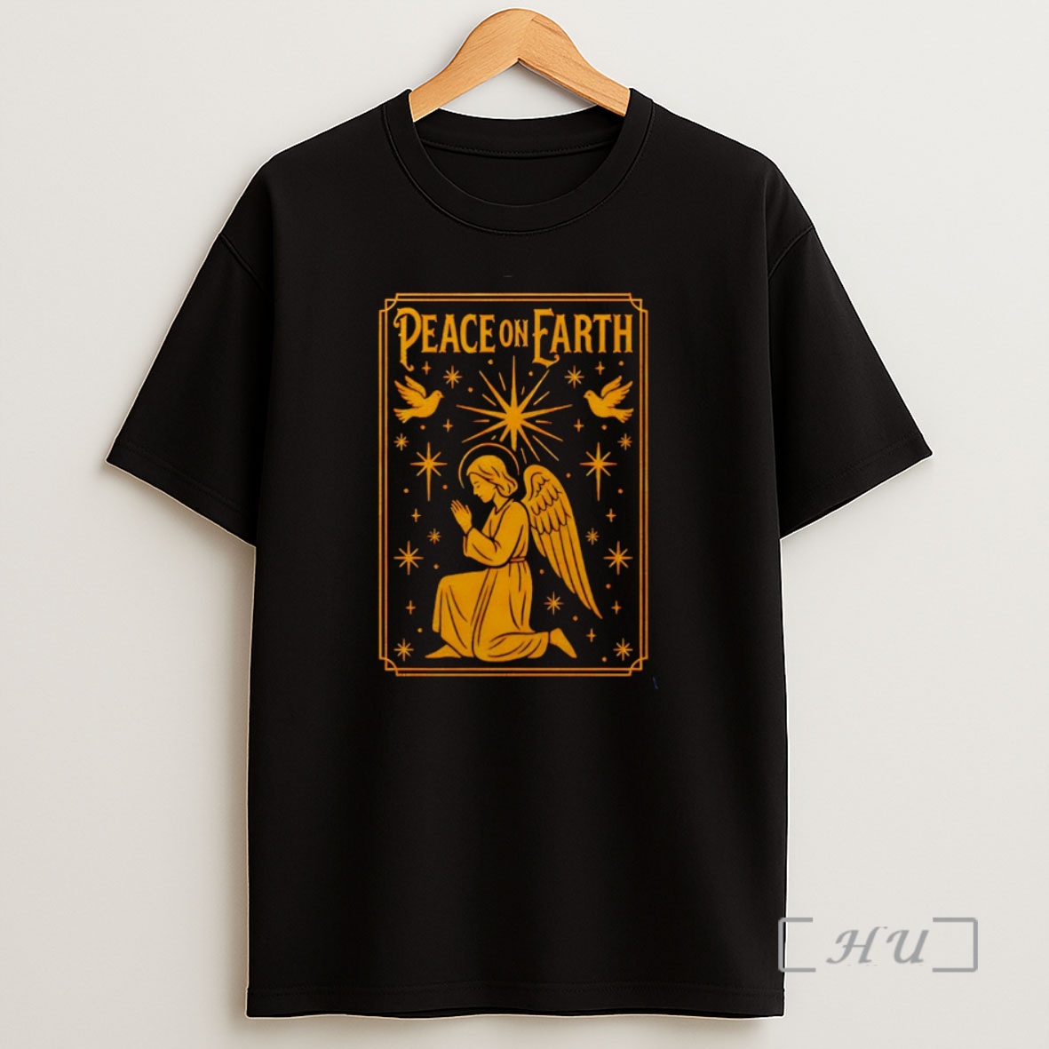 Officials Peace On Earth Angel Card Christmas Shirt Sweatshirt Tee