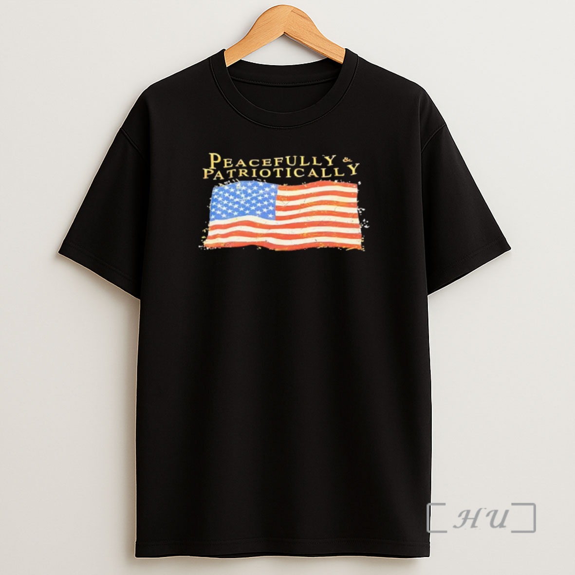 Officials Peacefully Patriotically American Flag Graphic Shirt Sweatshirt Tee