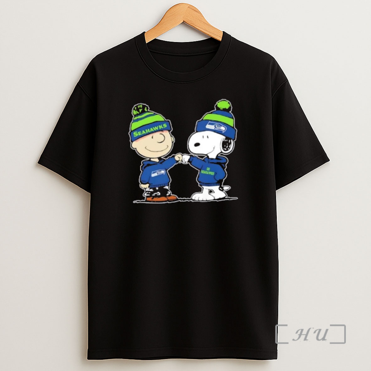 Officials Peanuts Charlie Brown Fist Bump Snoopy X Seattle Seahawks Football Shirt Sweatshirt Tee