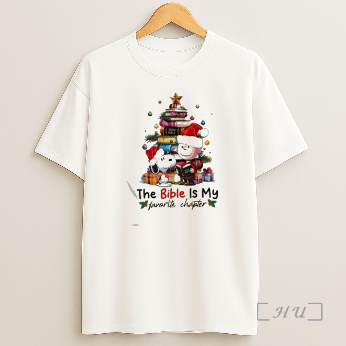 Officials Peanuts Snoopy And Charlie Brown The Bible Is My Favorite Chapter Christmas Premium Shirt Sweatshirt Tee