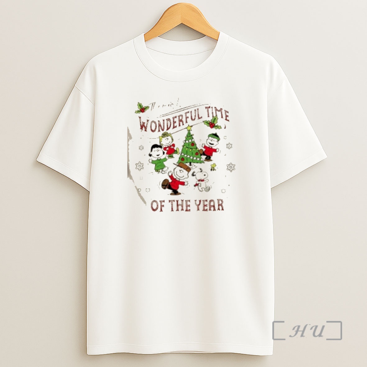Officials Peanuts Snoopy And Friends The Most Wonderful Time Of The Year Christmas Tree Premium Shirt Sweatshirt Tee