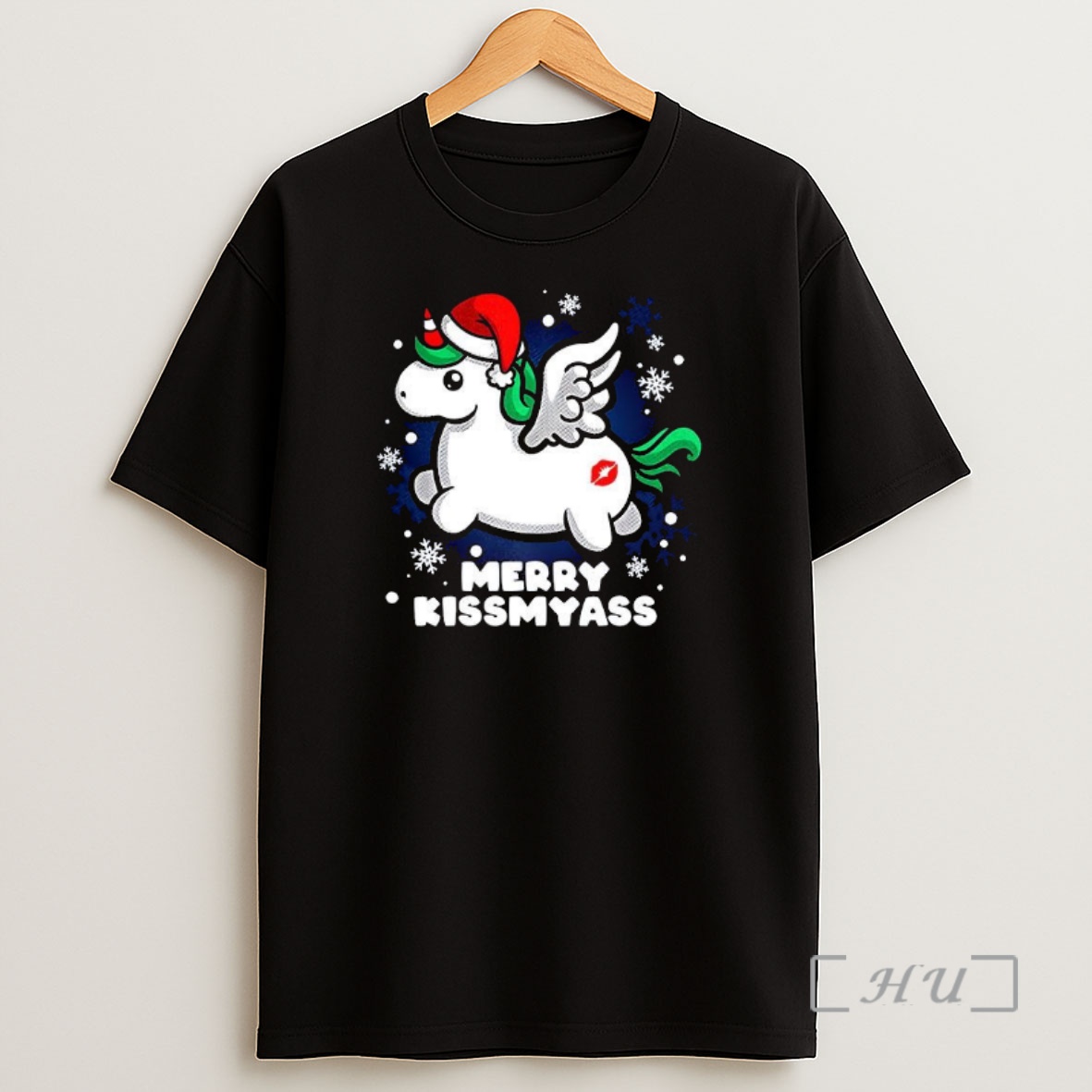 Officials Pegasus Santa Hat Merry Kissmyass Premium Shirt Sweatshirt Tee