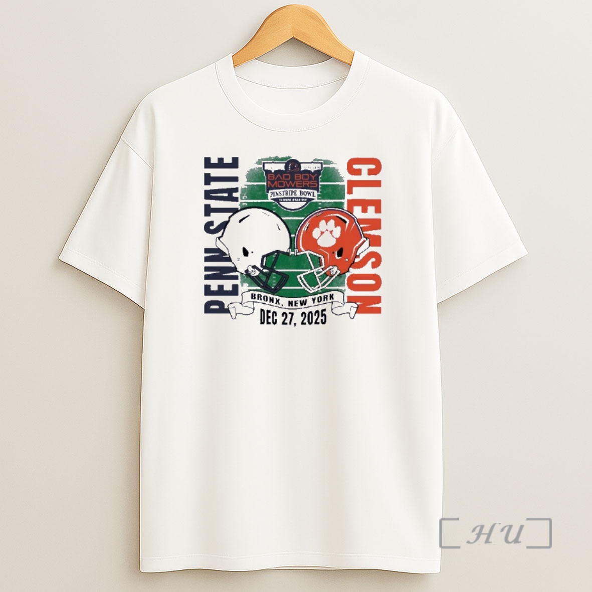 Officials Penn State Dueling Helmet Vs Clemson Tigers 2025 Pinstripe Bowl Shirt Sweatshirt Tee