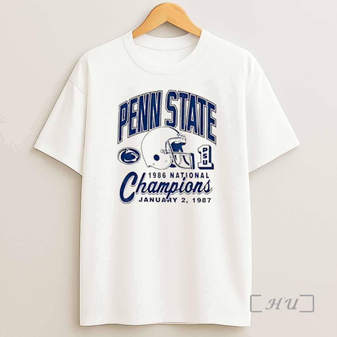 Officials Penn State Nittany Lions 1986 National Champions Helmet Premium Shirt Sweatshirt Tee