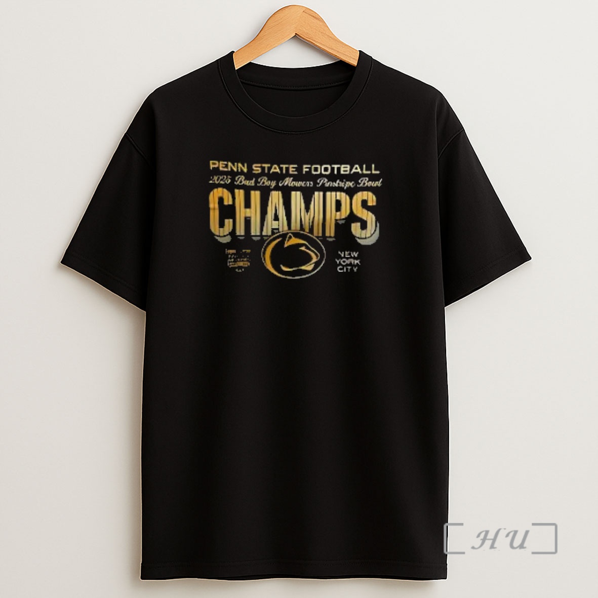 Officials Penn State Nittany Lions Champions 2025 Pinstripe Bowl Two Sided 3d Shirt Sweatshirt Tee