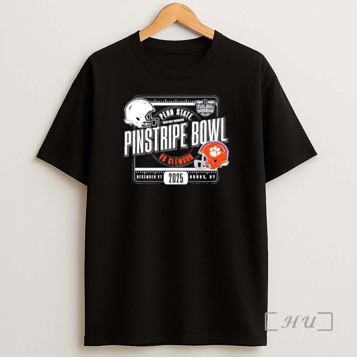 Officials Penn State Vs Clemson 2025 Bad Boy Mowers Pinstripe Bowl Helmets Shirt Sweatshirt Tee