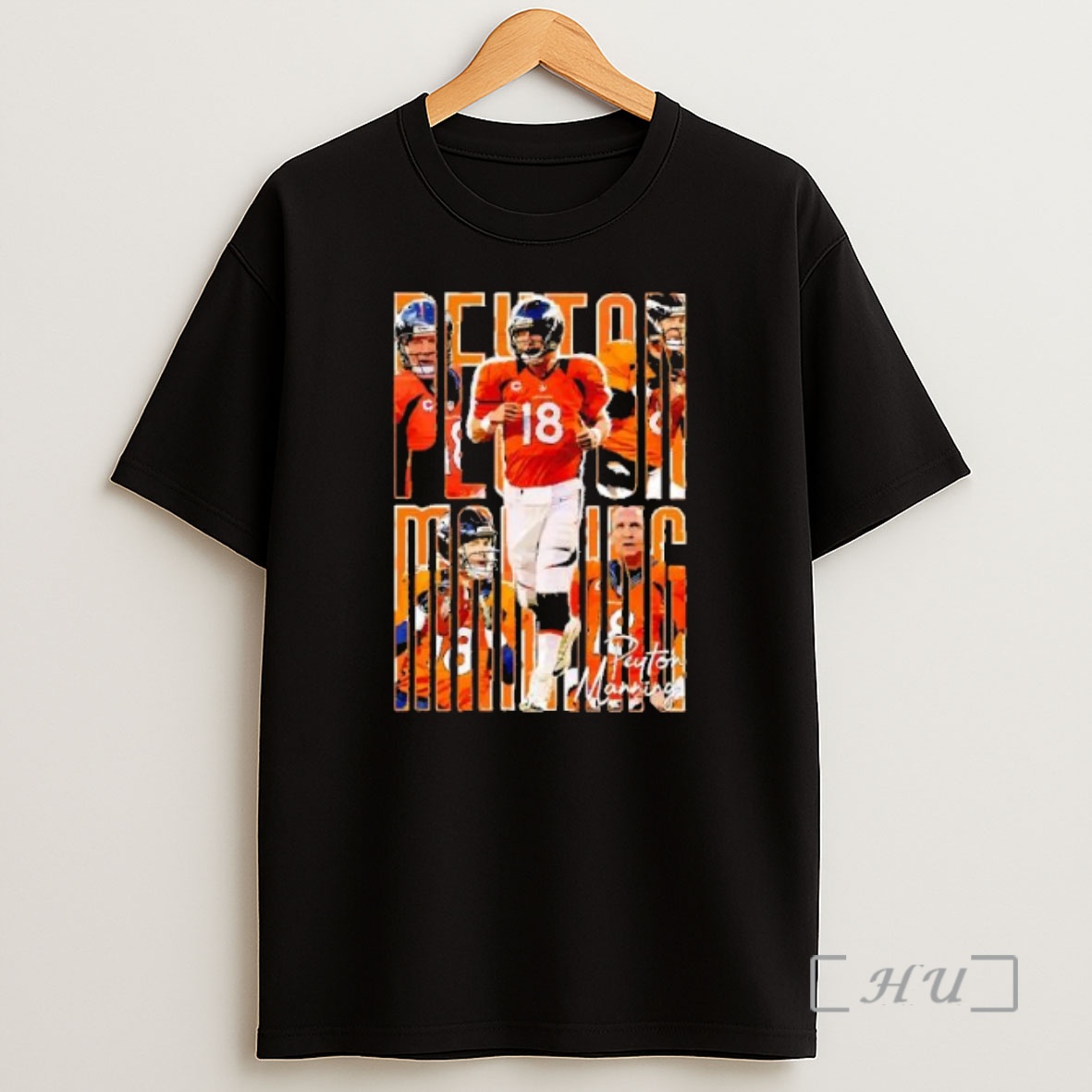 Officials Peyton Manning 18 Denver Broncos Graphic Premium Shirt Sweatshirt Tee