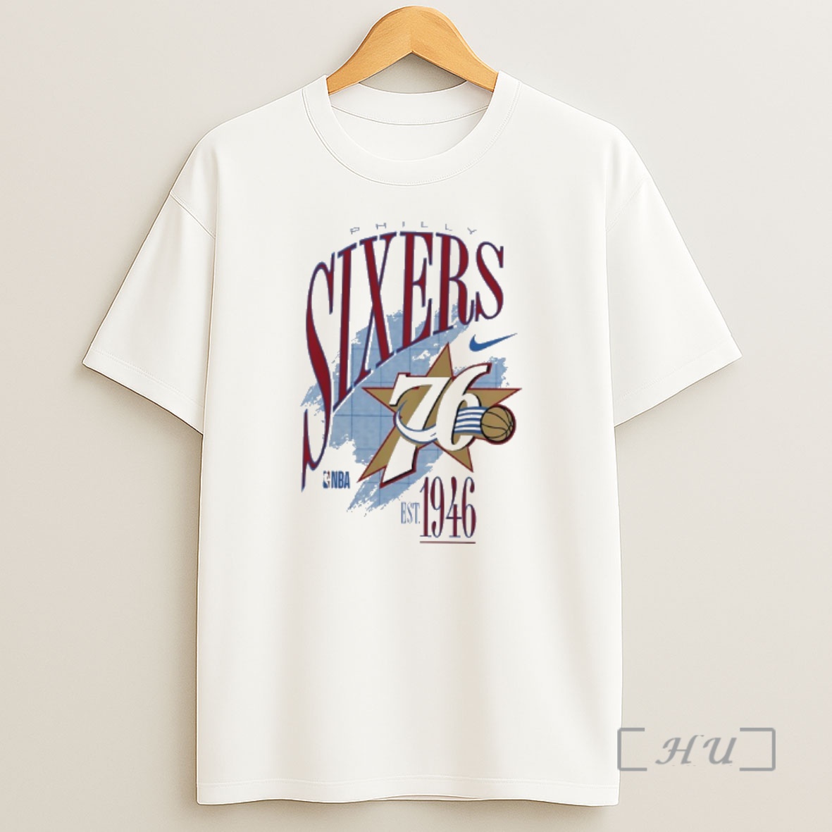Officials Philadelphia 76ers Nike Nba 1946 Hardwood Classics Champions Shirt Sweatshirt Tee