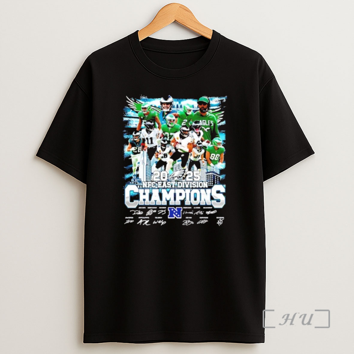 Officials Philadelphia Eagles 2025 Nfc East Division Champions City Skyline Shirt Sweatshirt Tee