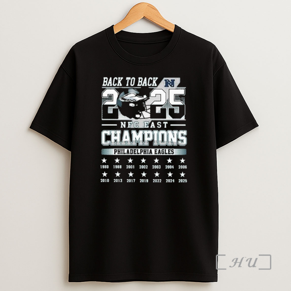 Officials Philadelphia Eagles Back To Back Nfc 2025 Champions 1980 2025 Helmet Shirt Sweatshirt Tee