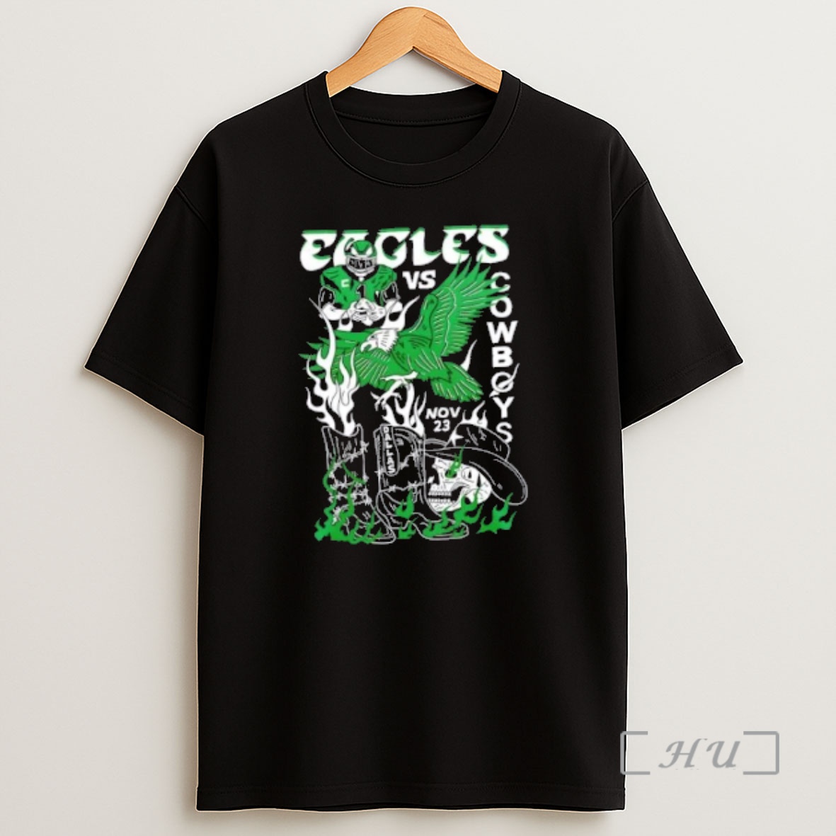 Officials Philadelphia Eagles Football Showdown In Dallas 2 Sided Premium Shirt Sweatshirt Tee