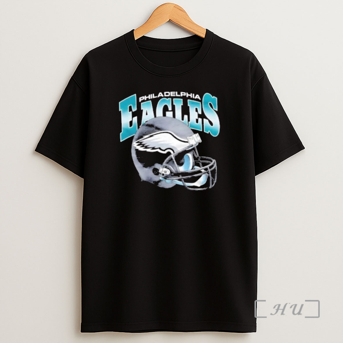 Officials Philadelphia Eagles Gradient Football Helmet Shirt Sweatshirt Tee