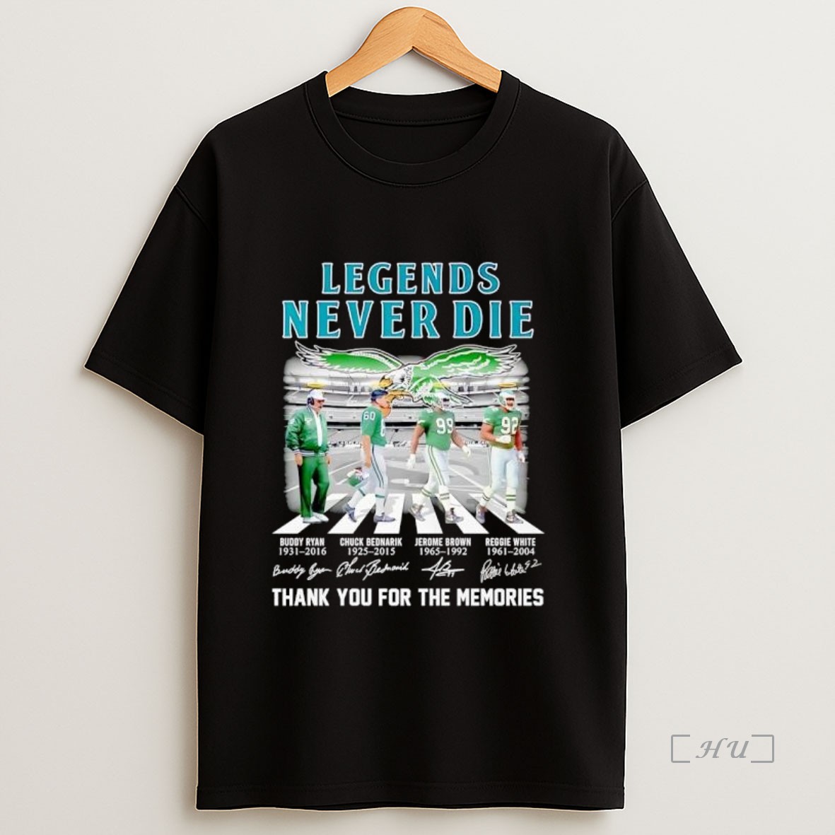 Officials Philadelphia Eagles Legend Never Die Signature Thank You For The Memories Shirt Sweatshirt Tee