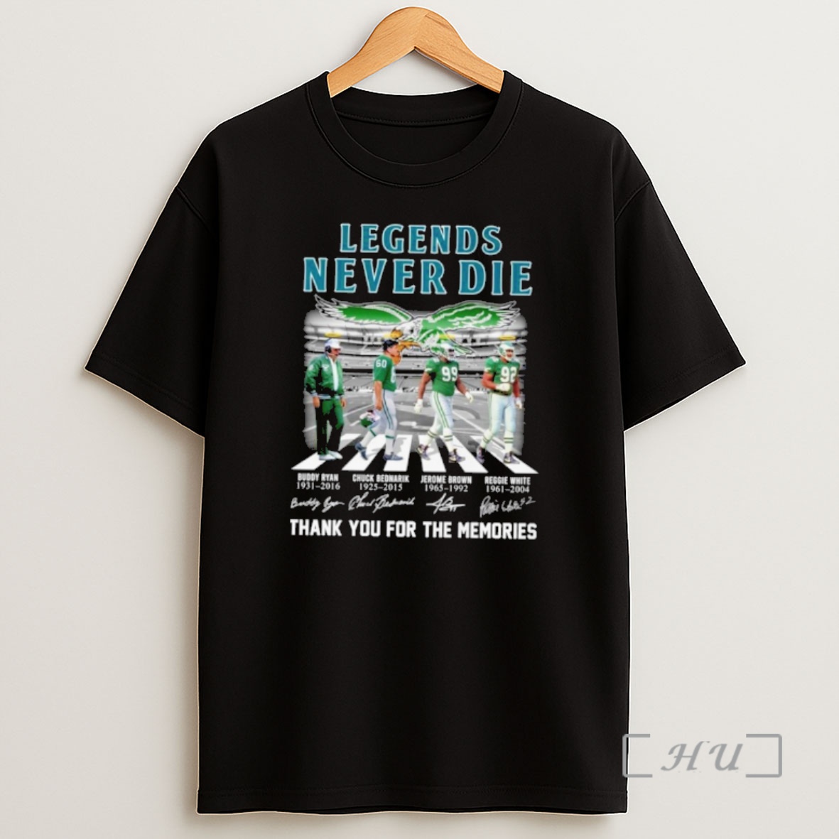Officials Philadelphia Eagles Legend Never Die Thank You For The Memories Signature Shirt Sweatshirt Tee