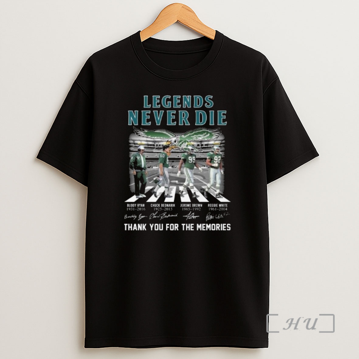 Officials Philadelphia Eagles Legends Never Die Abbey Road Signatures Thank You For The Memories 2025 Shirt Sweatshirt Tee