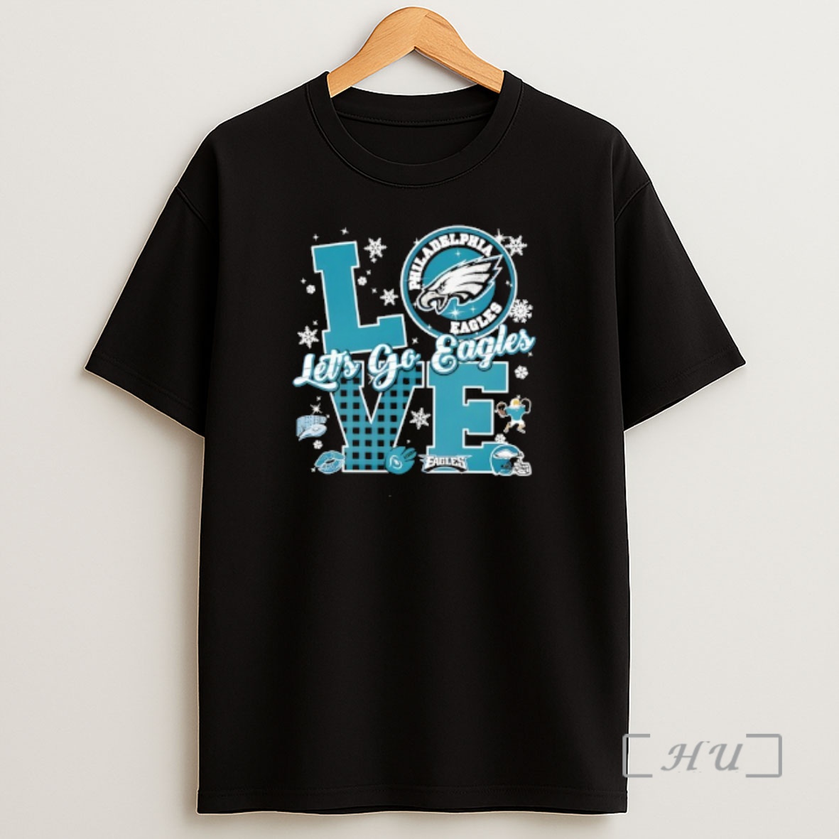 Officials Philadelphia Eagles Lets Go Eagles Love Shirt Sweatshirt Tee