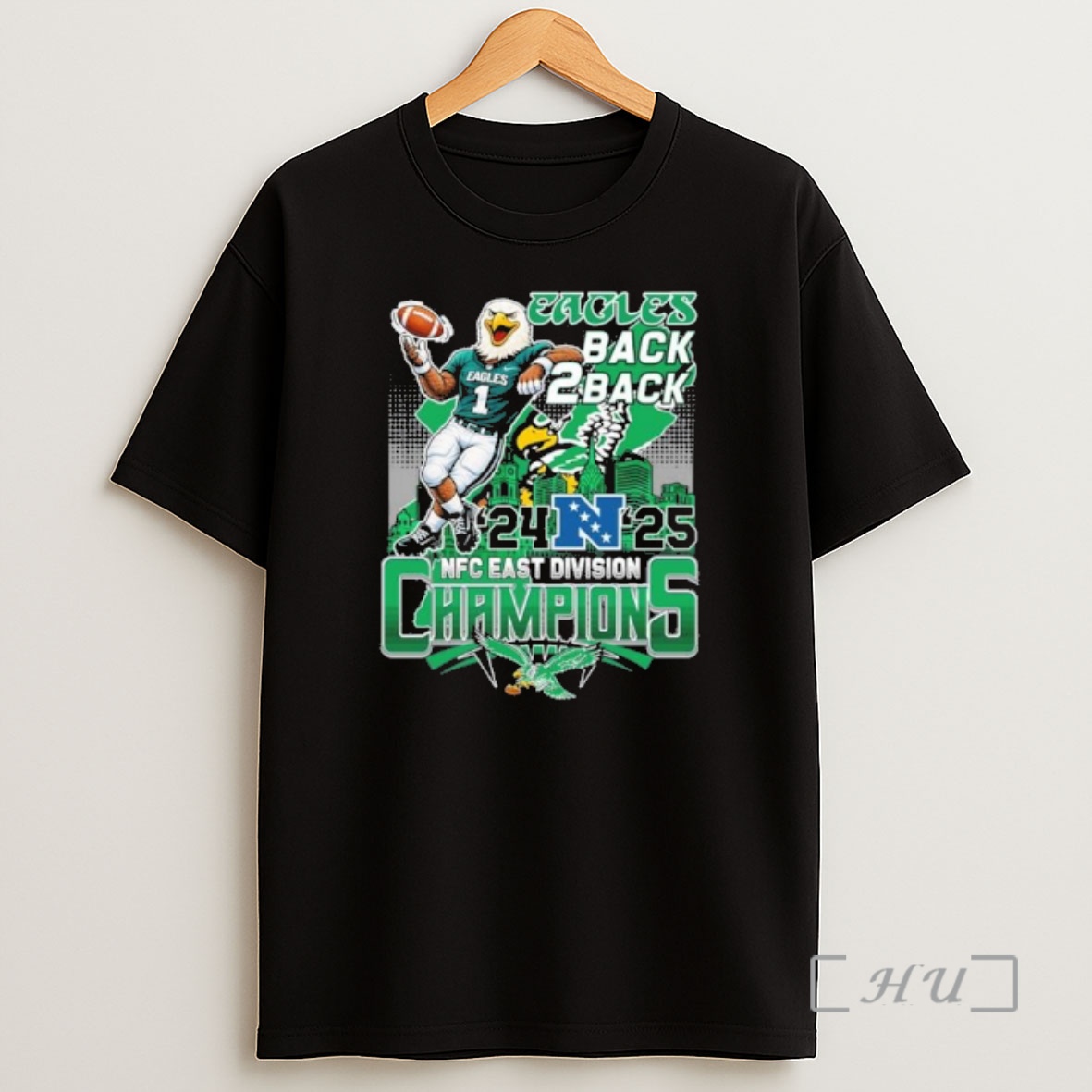 Officials Philadelphia Eagles Mascot 2025 Nfc East Division Champions Shirt Sweatshirt Tee