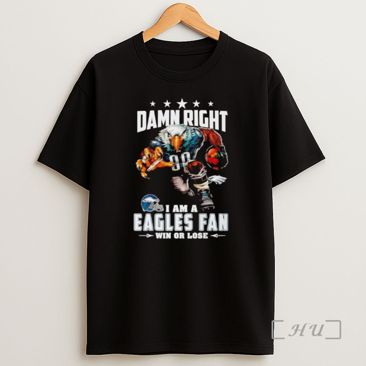 Officials Philadelphia Eagles Mascot Damn Right I Am A Cowboys Fan Win Or Lose Shirt Sweatshirt Tee